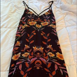 Floral Dress with cross back